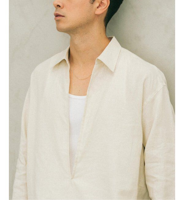 EDIFICE「《追加》リネン スキッパー シャツ」|シャツ・ブラウス|