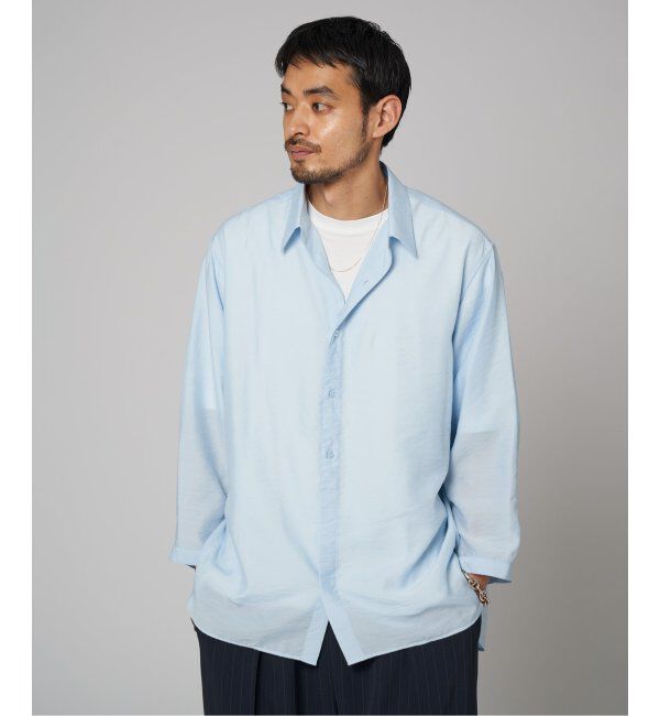 EDIFICE「シアー バンブー 8分袖 レギュラーシャツ」|シャツ・ブラウス|