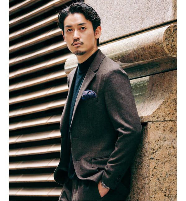 EDIFICE「トップ ツイード 2ボタン ジャケット【セットアップ着用可能】」|テーラードジャケット|