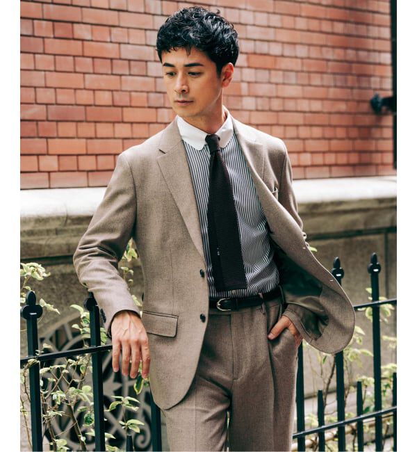 EDIFICE「トップ ツイード 2ボタン ジャケット【セットアップ着用可能】」|テーラードジャケット|