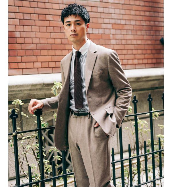 EDIFICE「トップ ツイード 2ボタン ジャケット【セットアップ着用可能】」|テーラードジャケット|