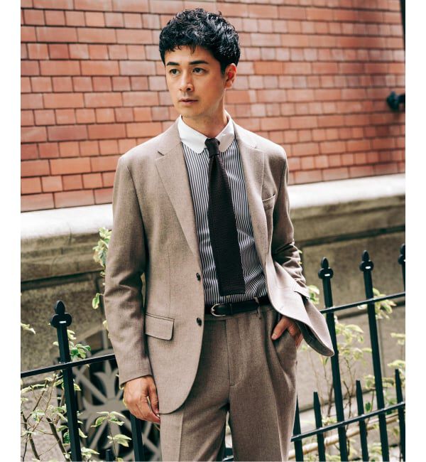 EDIFICE「トップ ツイード 2ボタン ジャケット【セットアップ着用可能】」|テーラードジャケット|