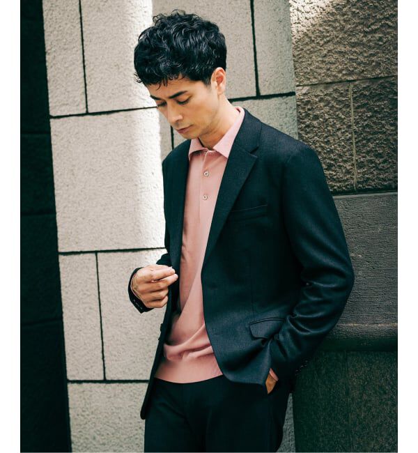 EDIFICE「トップ ツイード 2ボタン ジャケット【セットアップ着用可能】」|テーラードジャケット|