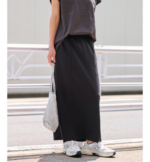 JOURNAL STANDARD relume「ストレッチポンチIラインスカート」|スカート|ブラック