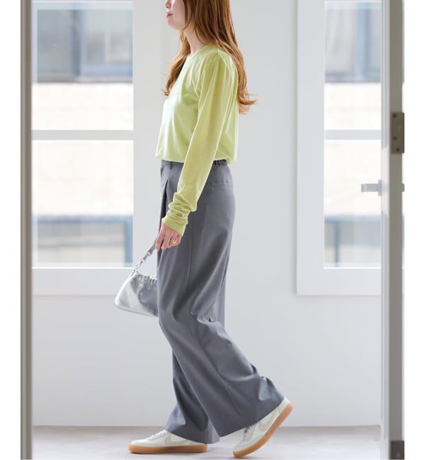 JOURNAL STANDARD relume「シアーベロアクルーネックロングTEE」|Tシャツ・カットソー|