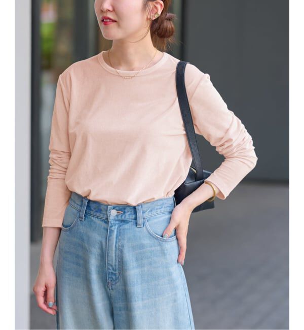 JOURNAL STANDARD relume「シアーベロアクルーネックロングTEE」|Tシャツ・カットソー|