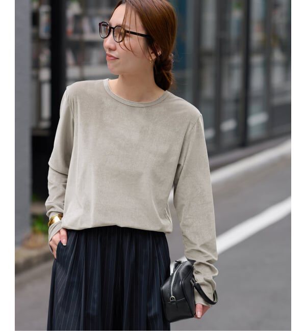 JOURNAL STANDARD relume「シアーベロアクルーネックロングTEE」|Tシャツ・カットソー|