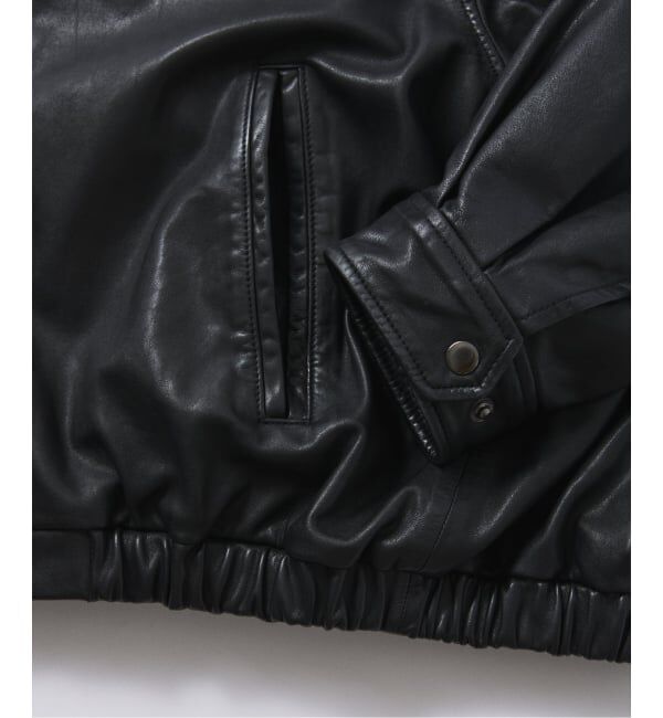 JOURNAL STANDARD「シープ レザー ウォッシュド ジップ ブルゾン」|ライダースジャケット|