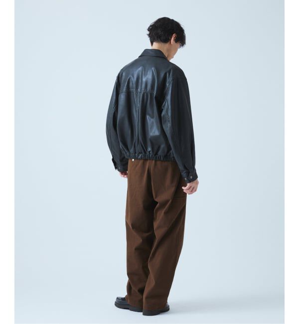 JOURNAL STANDARD「シープ レザー ウォッシュド ジップ ブルゾン」|ライダースジャケット|