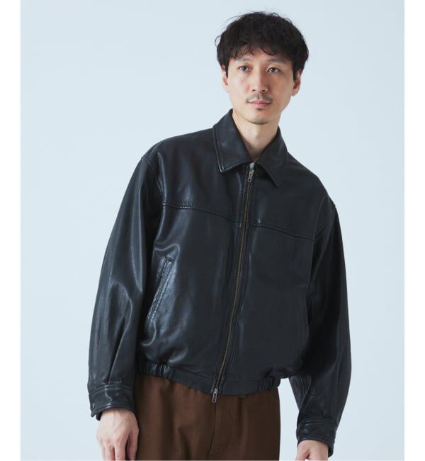 JOURNAL STANDARD「シープ レザー ウォッシュド ジップ ブルゾン」|ライダースジャケット|
