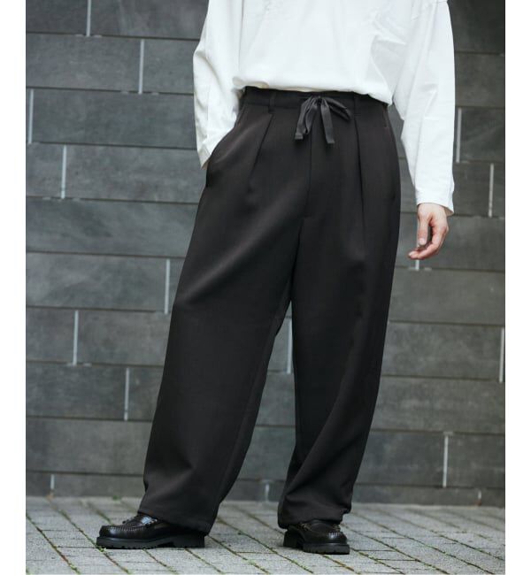 JOURNAL STANDARD「ダブル クロス オーバー パンツ」|スラックス|