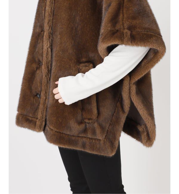 JOURNAL STANDARD「Mink Like Fur Poncho」|ポンチョ・ケープ|