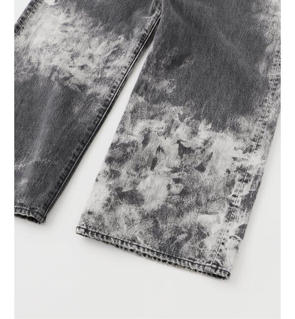 J.S.Homestead「J.S.Homestead / ブラック スプラッシュ エイジング デニム 5ポケ パンツ」|デニム|