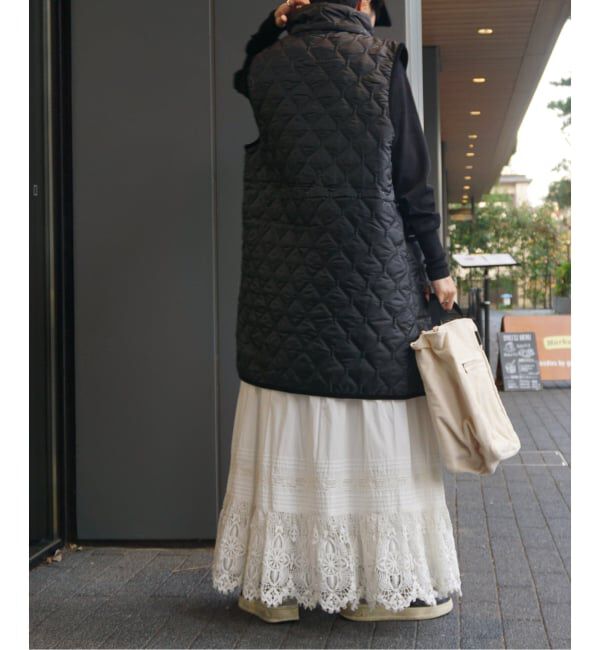 journal standard luxe「ポプリン レーススカート」|スカート|