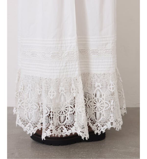 journal standard luxe「ポプリン レーススカート」|スカート|