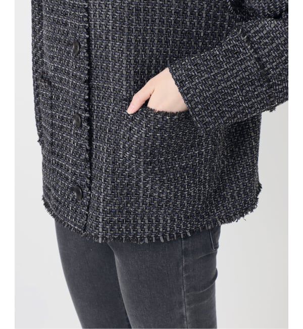 JOURNAL STANDARD relume「《予約》［26SS新作］ノーカラーツイードブルゾン」|ノーカラージャケット|