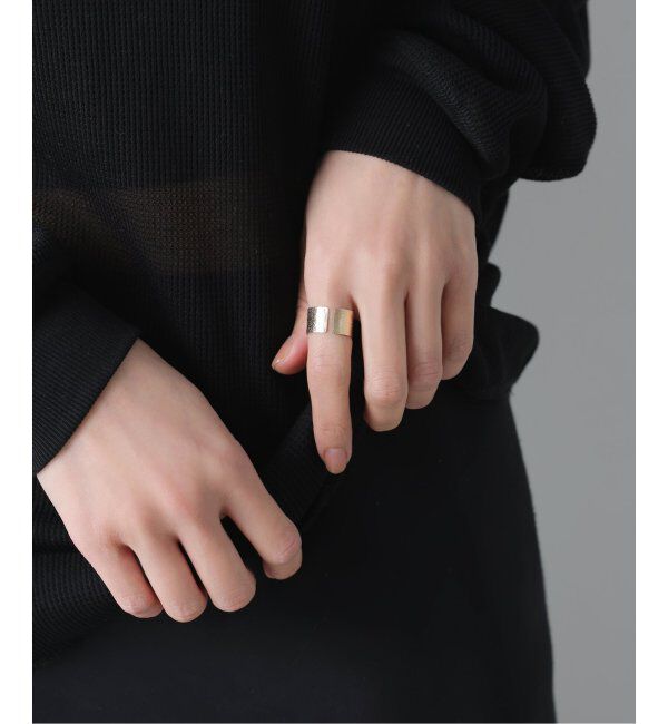 Lilas by Spick&Span「10mmテクスチャースリットリング K10」|リング|