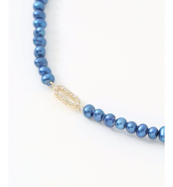 Lilas by Spick&Span「インディゴパール3mmサークルダイヤネックレス K10」|ネックレス|