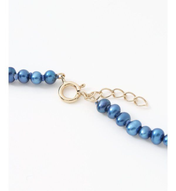 Lilas by Spick&Span「インディゴパール3mmサークルダイヤネックレス K10」|ネックレス|