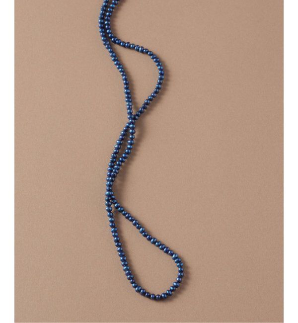 Lilas by Spick&Span「インディゴパール3mm60cmネックレス K10」|ネックレス|