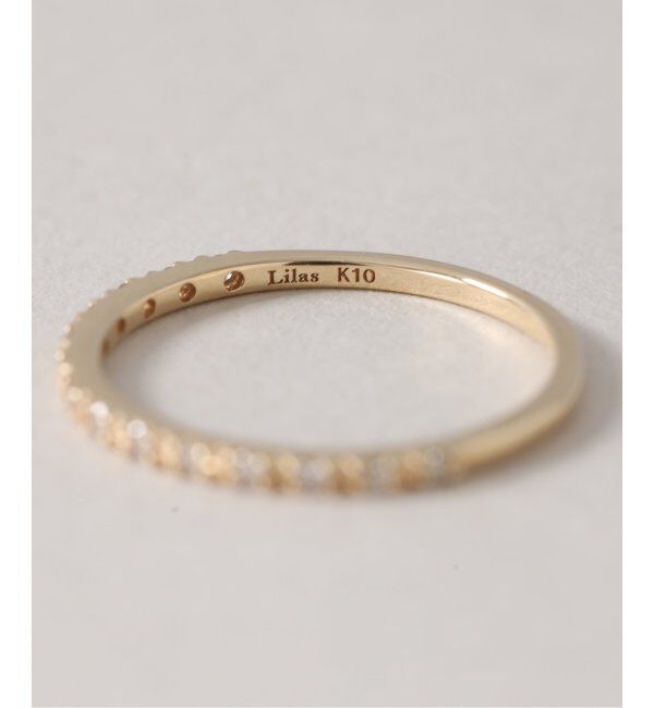 Lilas by Spick&Span「ダイヤハーフエタニティーピンキーリング K10」|リング|