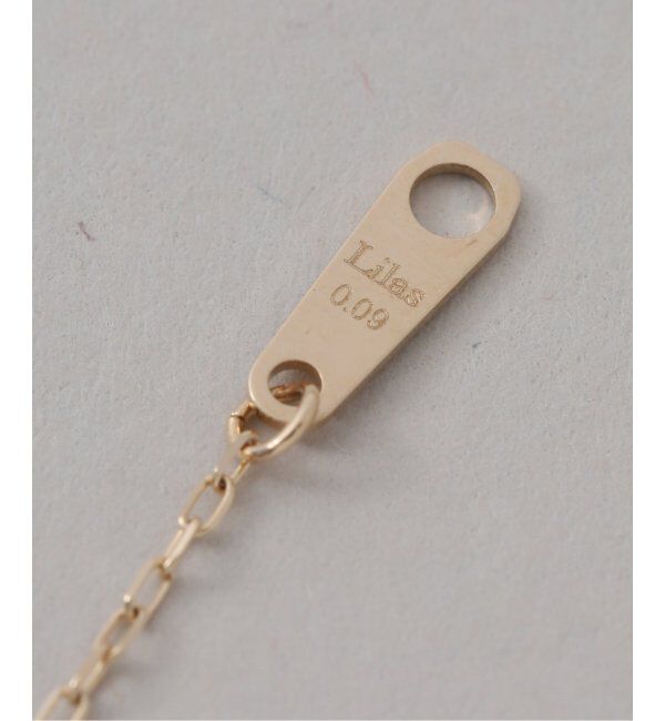 Lilas by Spick&Span「7ダイヤステーション50cmネックレス K10」|ネックレス|