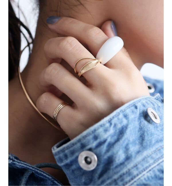 Lilas by Spick&Span「ユラギワイドリング K10」|リング|