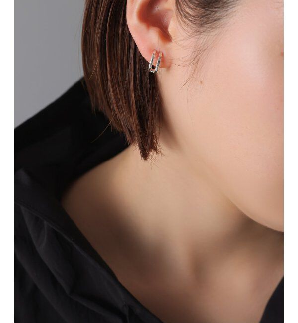 Spick and Span「【SAMH by LILAS】カフイヤリングダブルフープ SV（片耳）」|イヤーカフ|