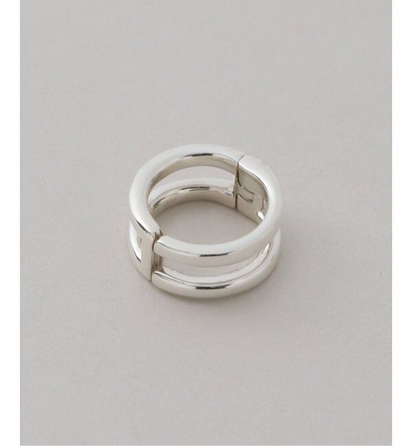 Spick and Span「【SAMH by LILAS】カフイヤリングダブルフープ SV（片耳）」|イヤーカフ|