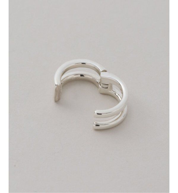 Spick and Span「【SAMH by LILAS】カフイヤリングダブルフープ SV（片耳）」|イヤーカフ|