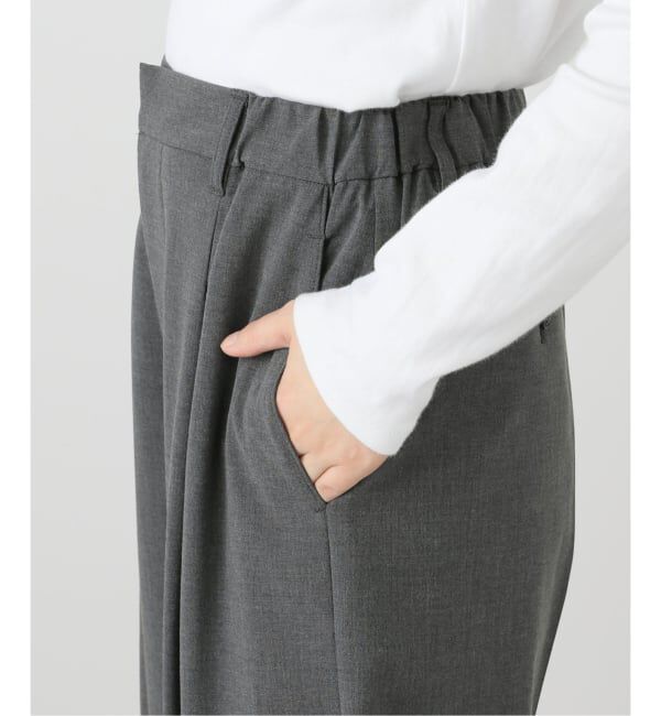 U by SPICK&SPAN「《追加2》2WAYトロタックイージーワイド」|スラックス|