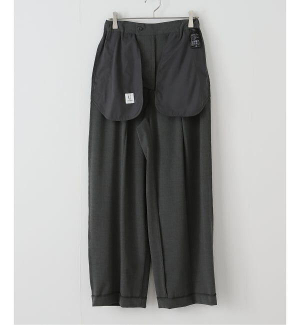 U by SPICK&SPAN「《追加2》2WAYトロタックイージーワイド」|スラックス|