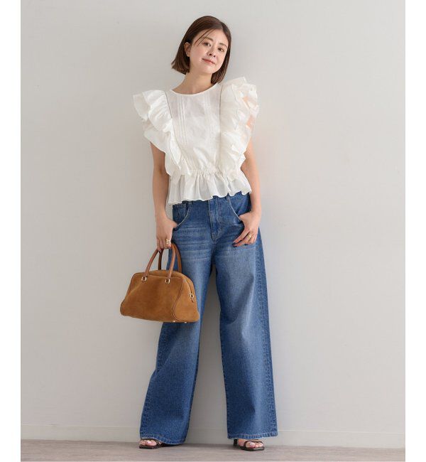 U by SPICK&SPAN「ルーズバギーデニム」|デニム|