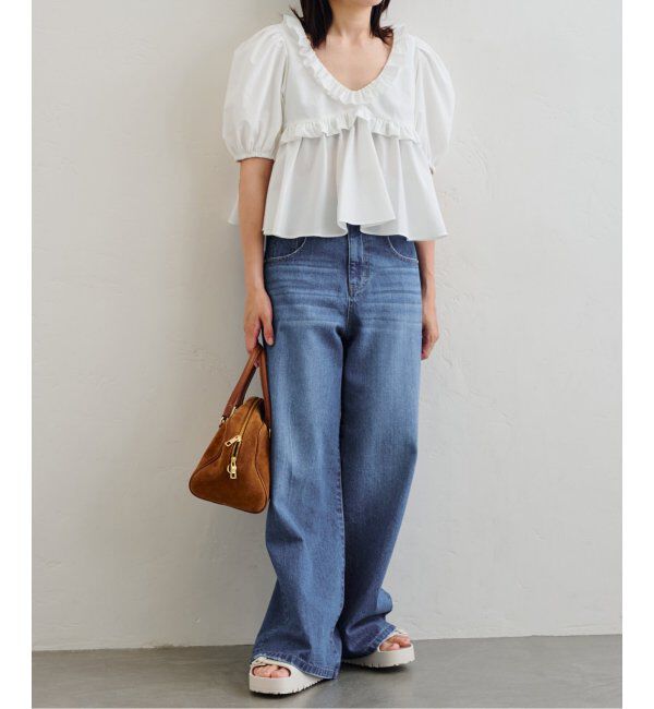 U by SPICK&SPAN「ルーズバギーデニム」|デニム|