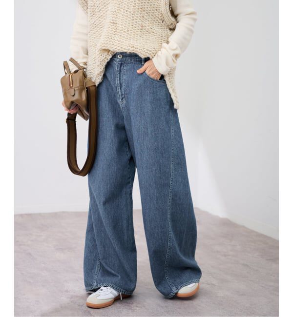 FRAMeWORK「バレルフォルムデニムパンツ」|デニム|