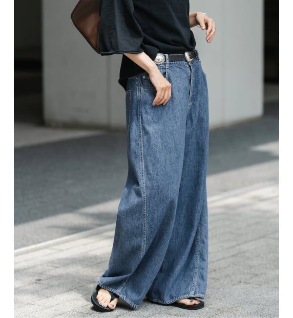 FRAMeWORK「バレルフォルムデニムパンツ」|デニム|