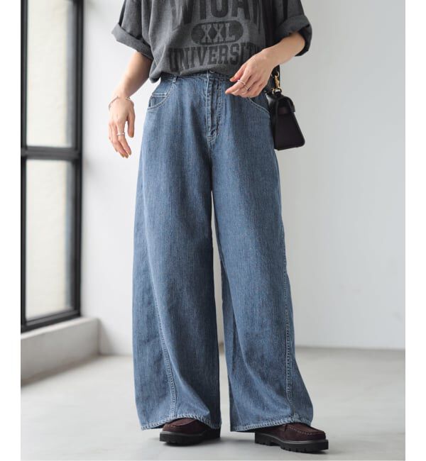 FRAMeWORK「バレルフォルムデニムパンツ」|デニム|