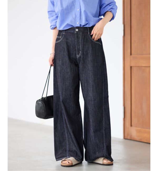 FRAMeWORK「バレルフォルムデニムパンツ」|デニム|