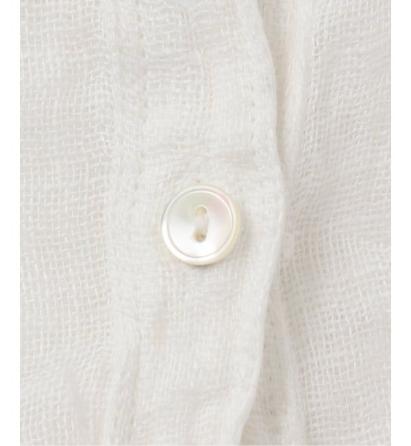 FRAMeWORK「≪追加≫LINENクレープヘンリーネックブラウス 2」|シャツ・ブラウス|