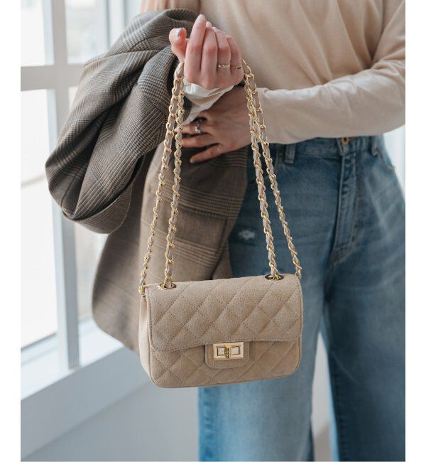 Spick and Span「AULENTTI/オウレンティ キルティングバッグ」|ショルダー・メッセンジャー|ベージュ