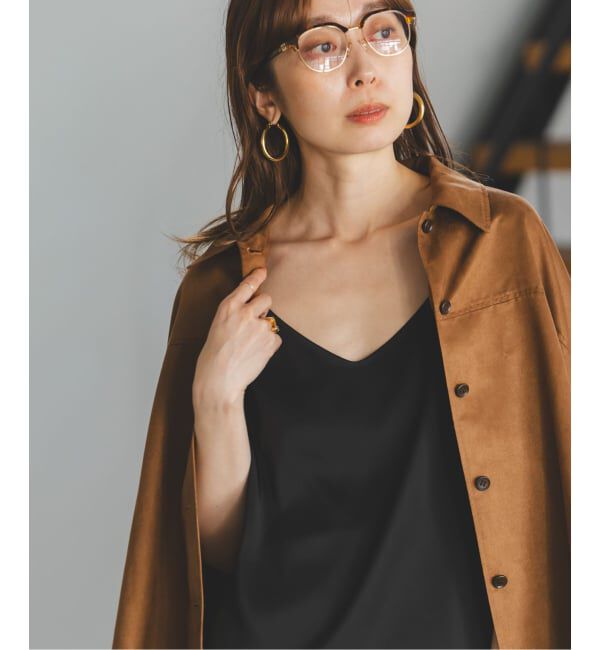 NOBLE「【洗える】メルティサテン2WAYキャミ」|キャミソール|