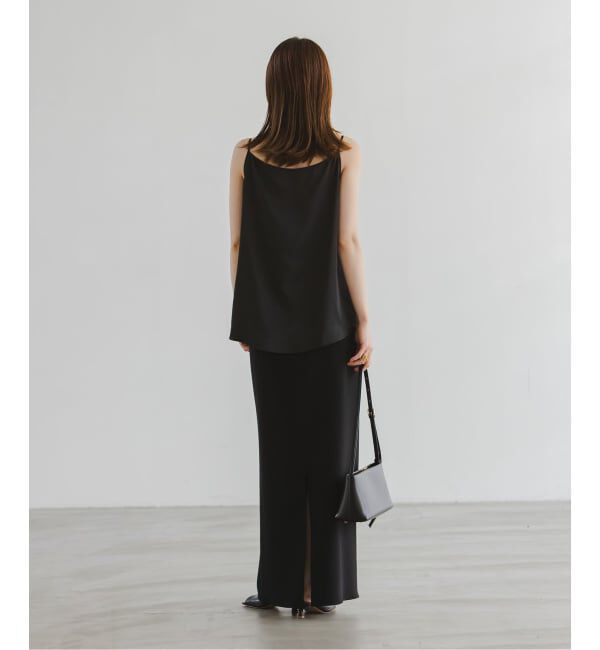 NOBLE「【洗える】メルティサテン2WAYキャミ」|キャミソール|