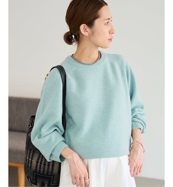FRAMeWORK「AQUA クルーネックプルオーバー」|ニット・セーター|