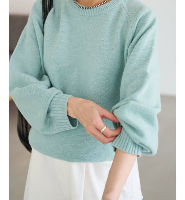 FRAMeWORK「AQUA クルーネックプルオーバー」|ニット・セーター|