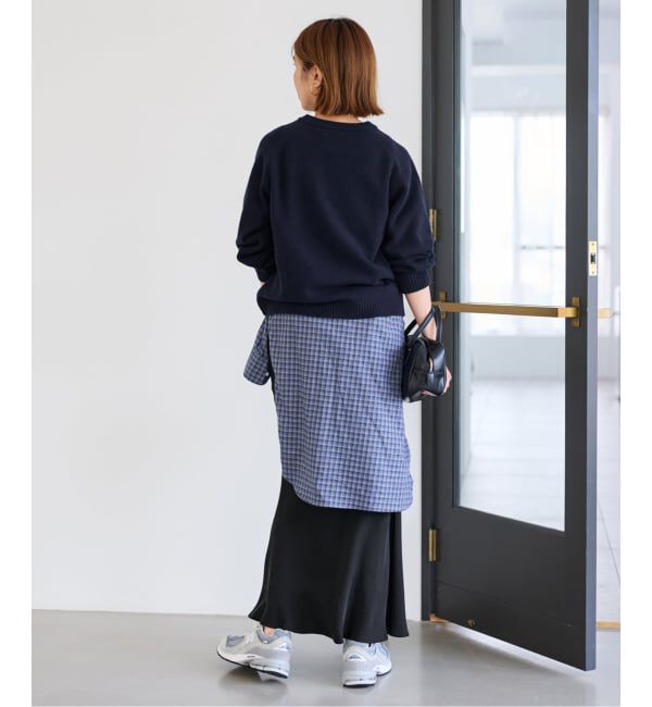 FRAMeWORK「AQUA クルーネックプルオーバー」|ニット・セーター|