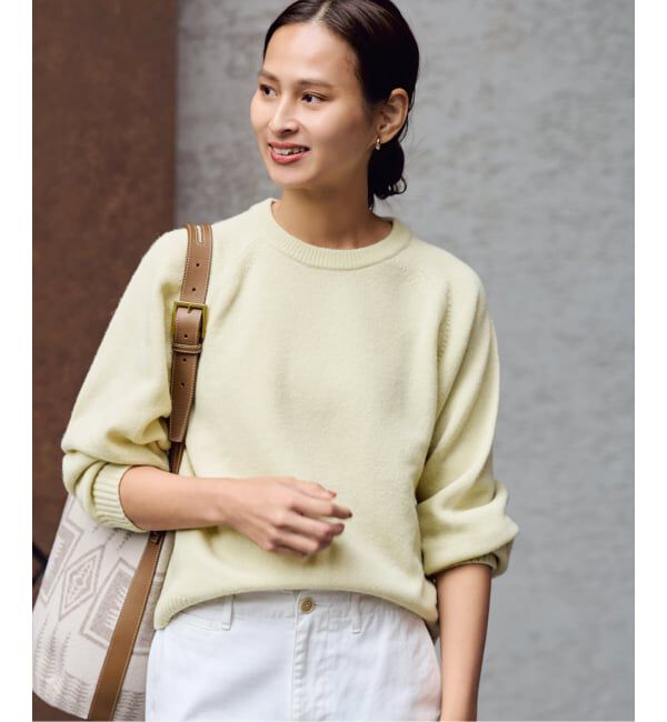 FRAMeWORK「AQUA クルーネックプルオーバー」|ニット・セーター|