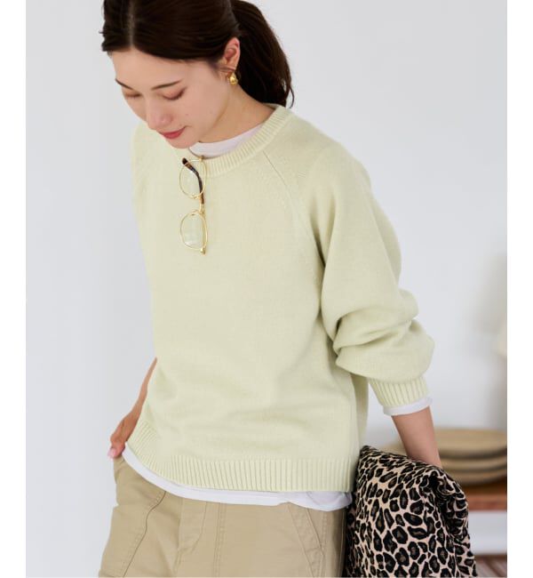 FRAMeWORK「AQUA クルーネックプルオーバー」|ニット・セーター|