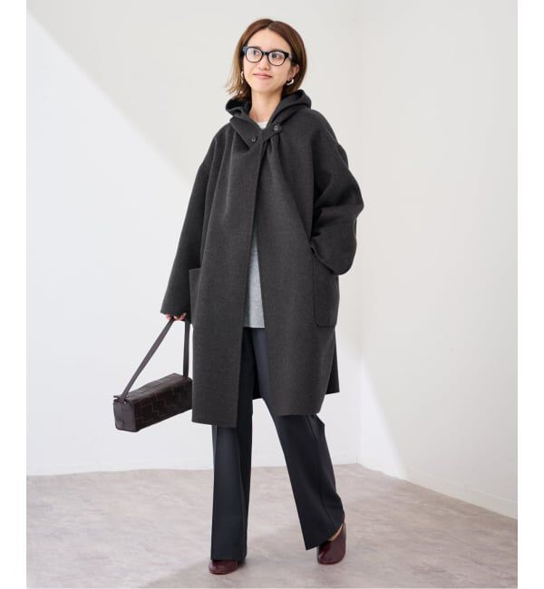 FRAMeWORK「SUPER160'sフーディショートコート」|その他|