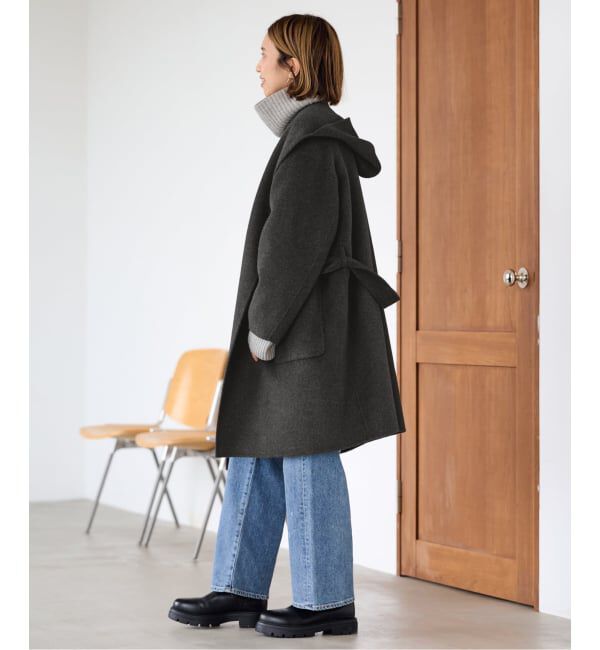 FRAMeWORK「SUPER160'sフーディショートコート」|その他|