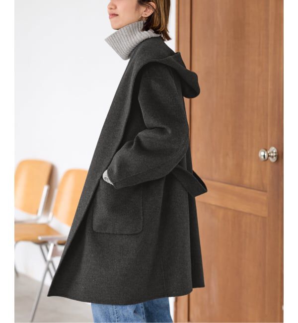 FRAMeWORK「SUPER160'sフーディショートコート」|その他|